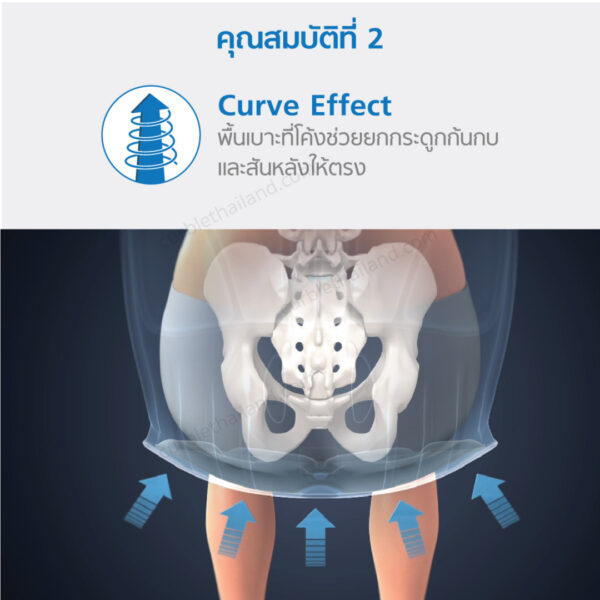 ยกกระดูกก้นกบและสันหลังให้ตรง